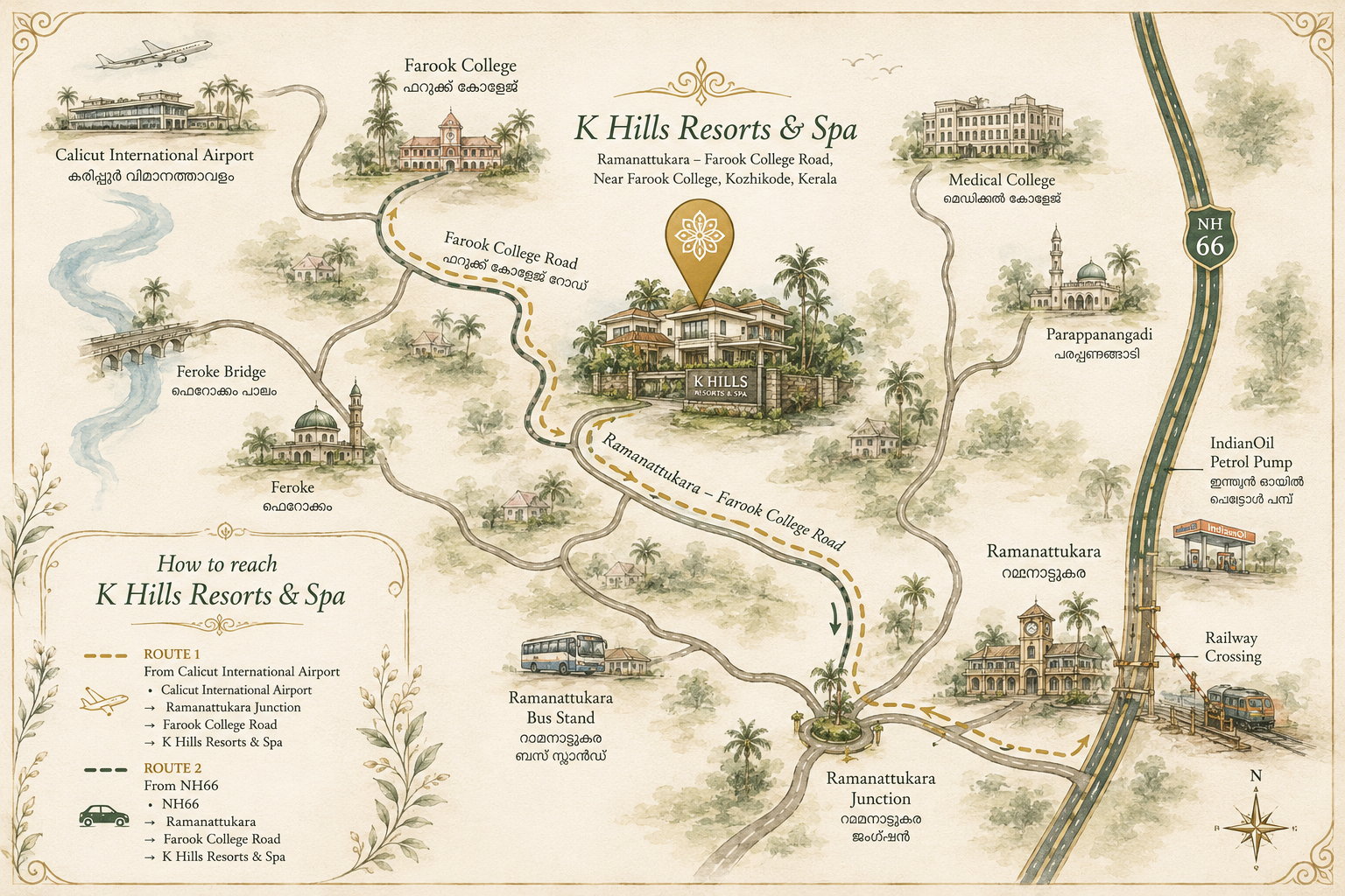 Wedding Illustrated Map
